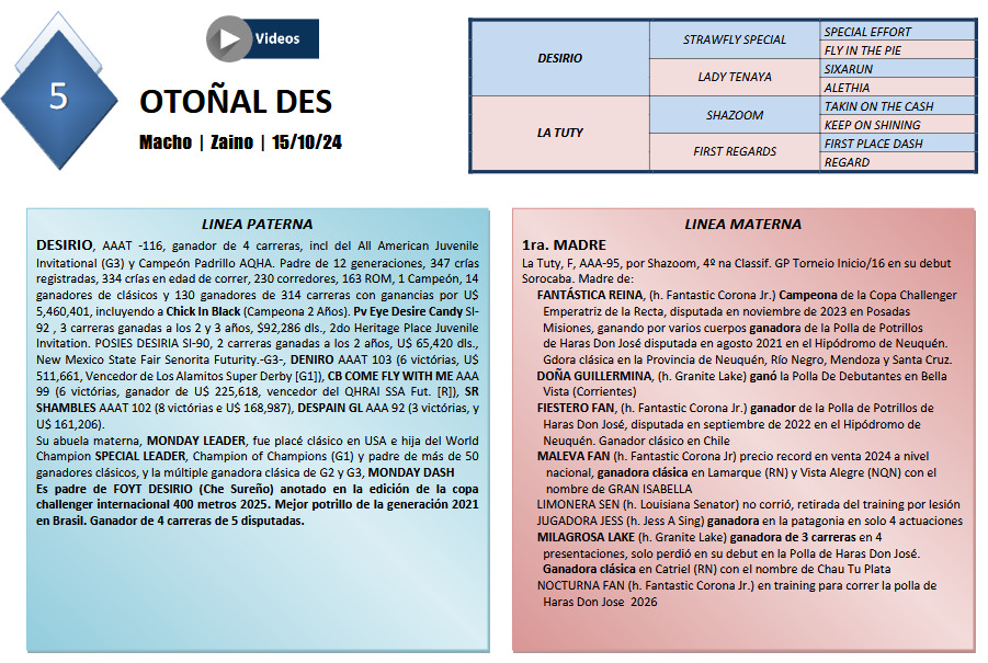 Pedigree - Otoñal Des